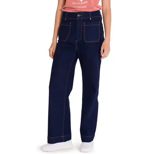 CAT - Jeans Triblend Stret Denim Patch Mujer Azul Marino