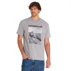 CAT - Polera Casual Projects Graphic 7 Hombre Blanca