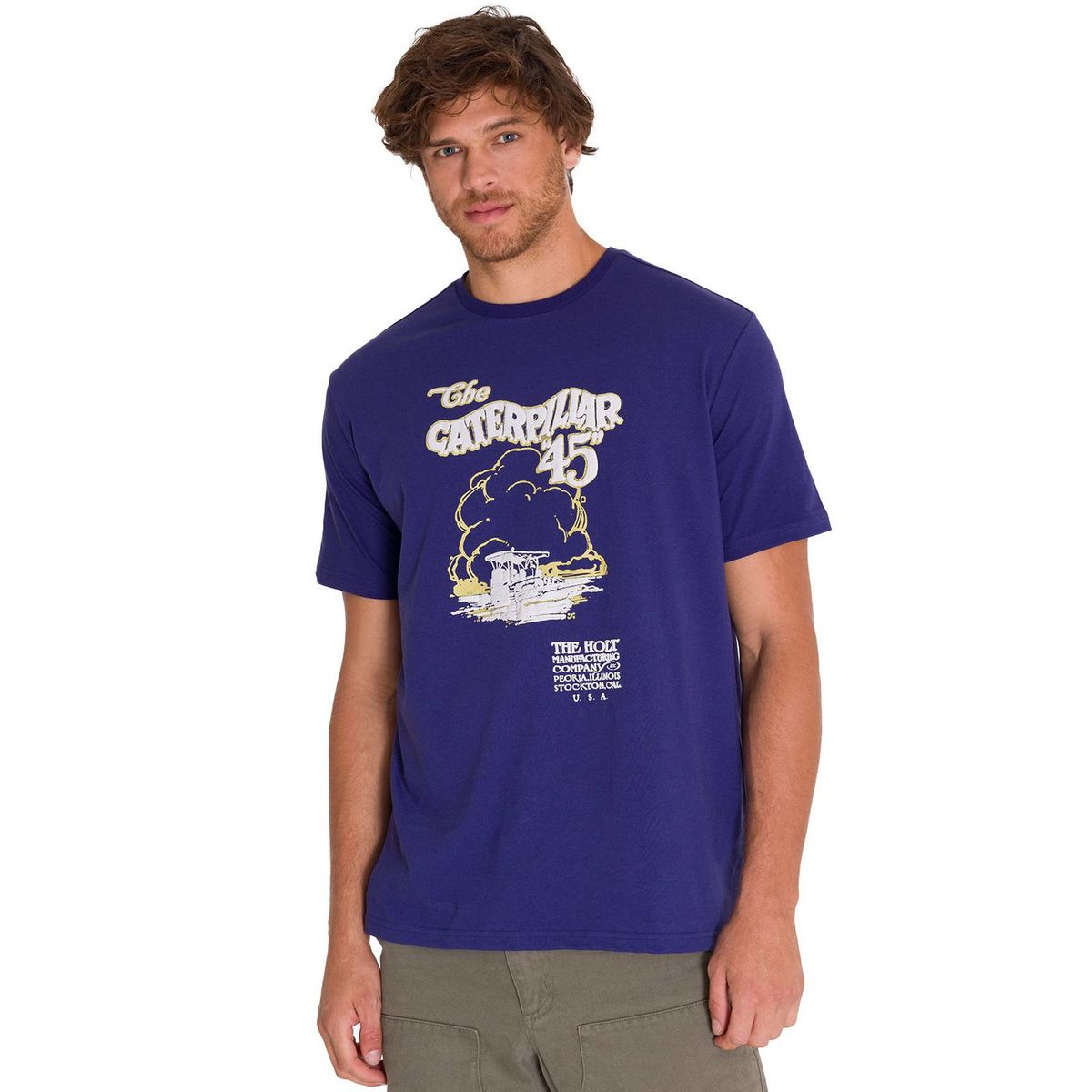 CAT - Polera Casual Projects Graphic 4 Hombre Indigo CAT