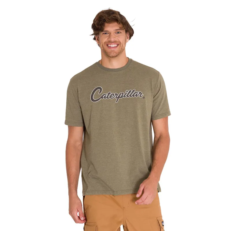CAT - Polera Historic Traditions 8 Hombre Verde CAT