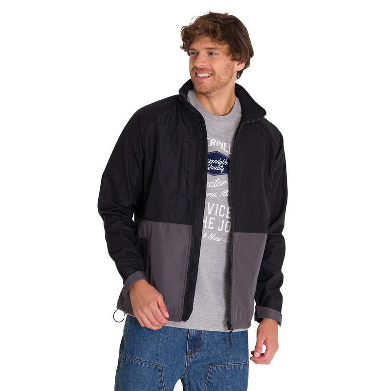 CAT - Chaqueta Ripstop Softshell Hombre Gris CAT