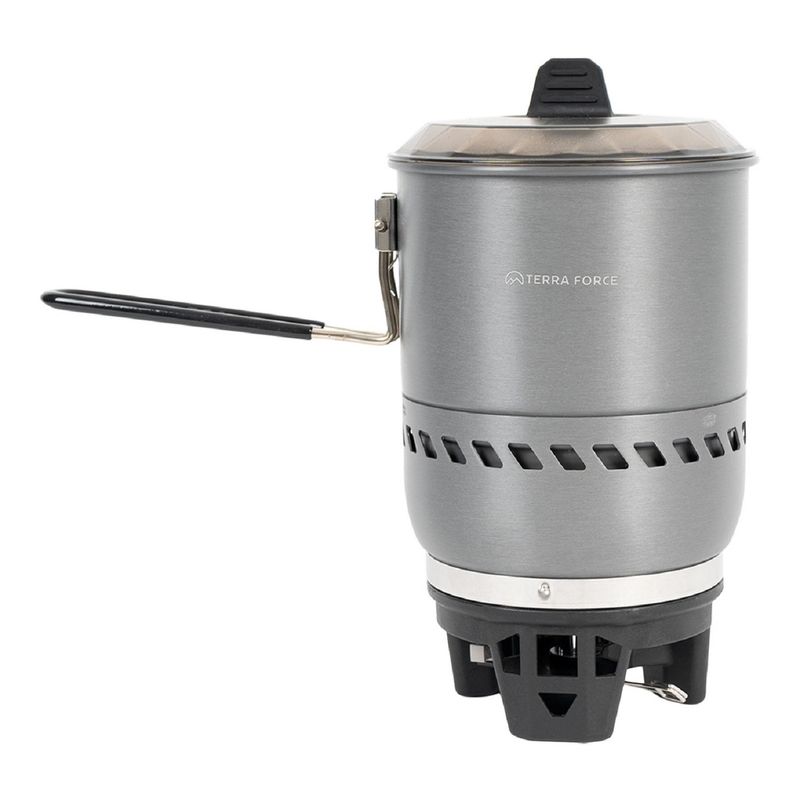 TERRA FORCE - SISTEMA CAMPING OLLA + COCINILLA EBULLICIÓN RÁPIDA COOK-TECH PRO 17 L