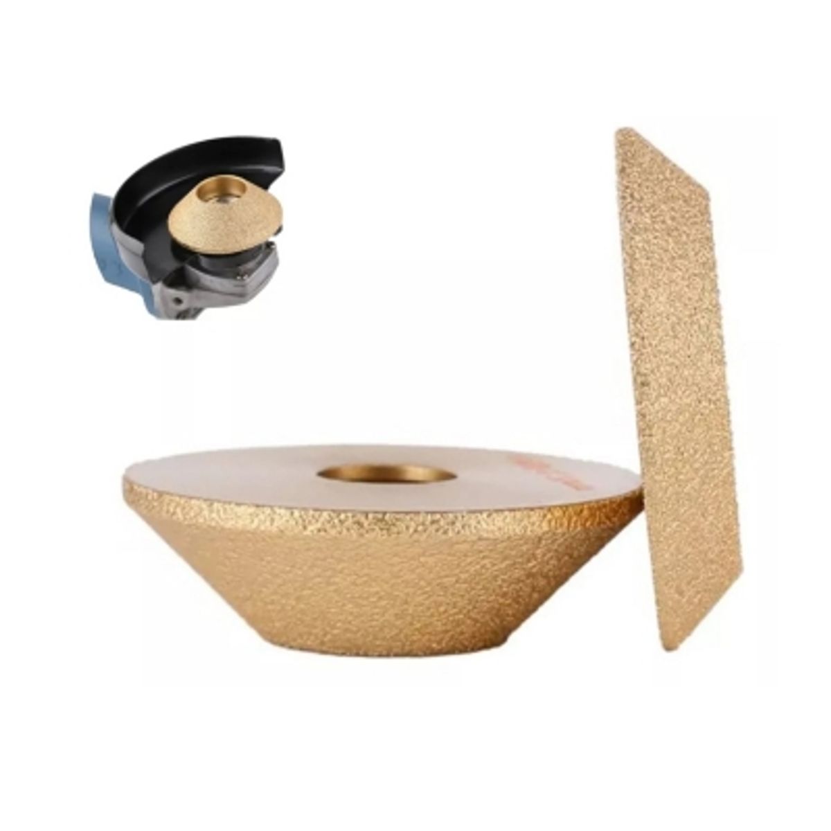 GENERICO - Disco Diamantado Biselado 45º Esmeril Granito Marmol