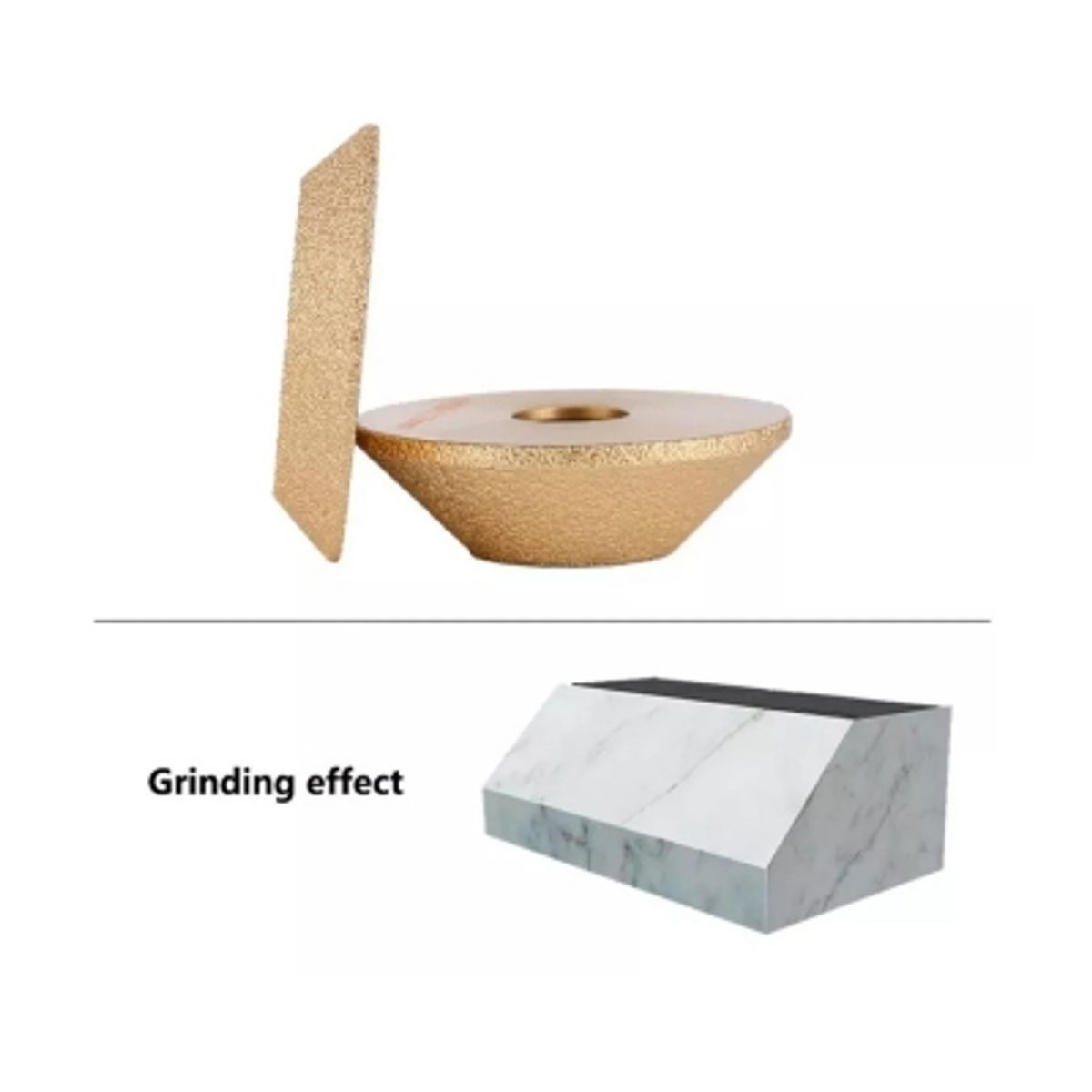 GENERICO - Disco Diamantado Biselado 45º Esmeril Granito Marmol