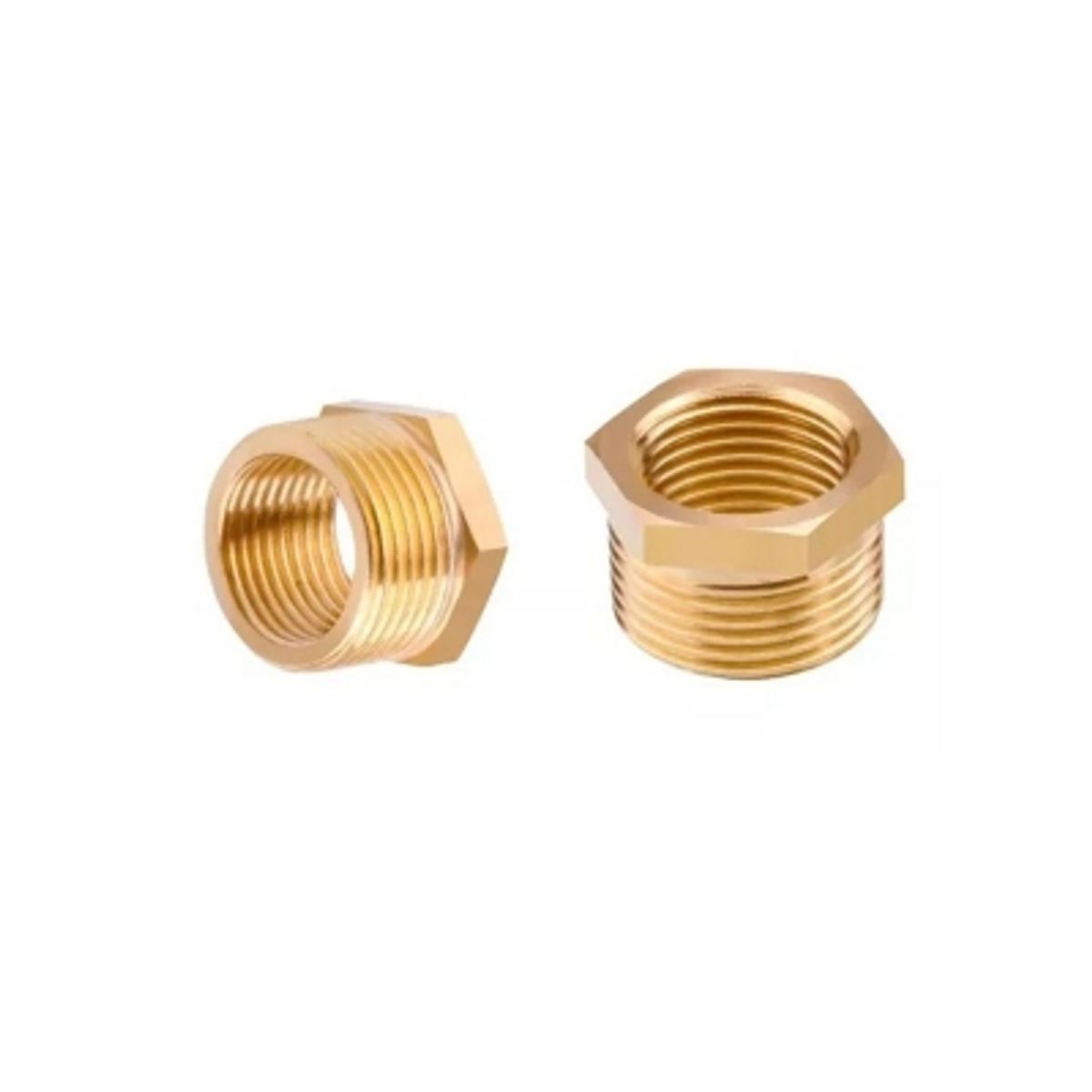 GENERICO - Niple Buje Bushing 14 Hi- 12 He Conector Bronce Manómetro