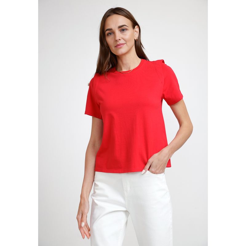 CANADIENNE - Polera de Mujer Modelo Hande Color Rojo