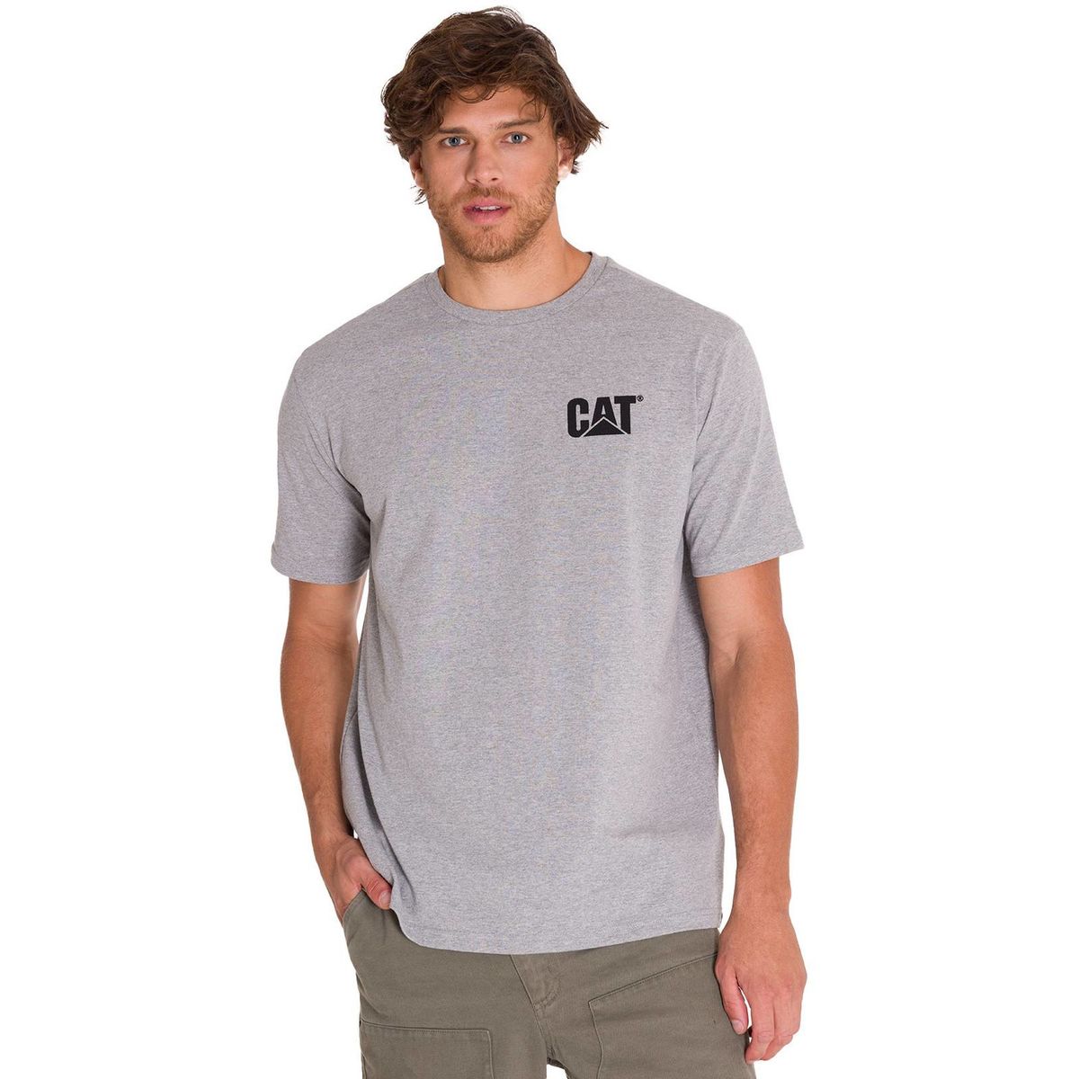 CAT - Polera Casual Everyday Workwear 5 Hombre Gris CAT
