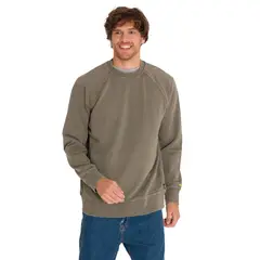 CAT - Polerón Premium Wash Crew Neck Hombre Amarillo