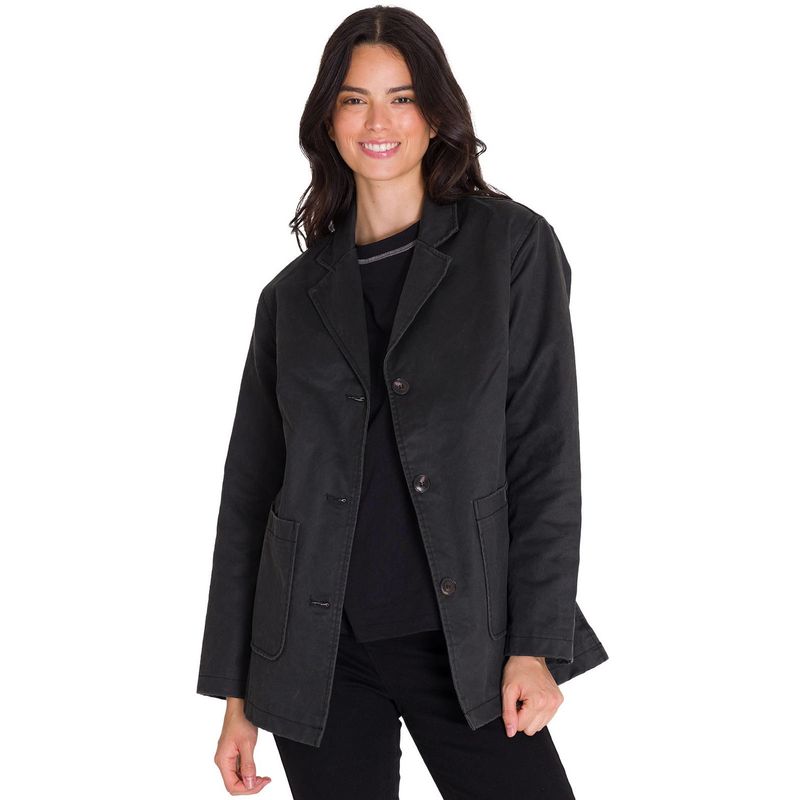CAT - Blazer Waxed Twill Relaxed Chore Mujer Negro CAT