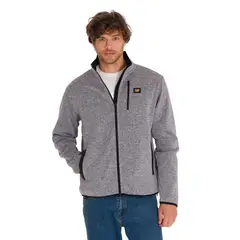 CAT - Polar Fleece Full Zip Hombre Gris Oscuro