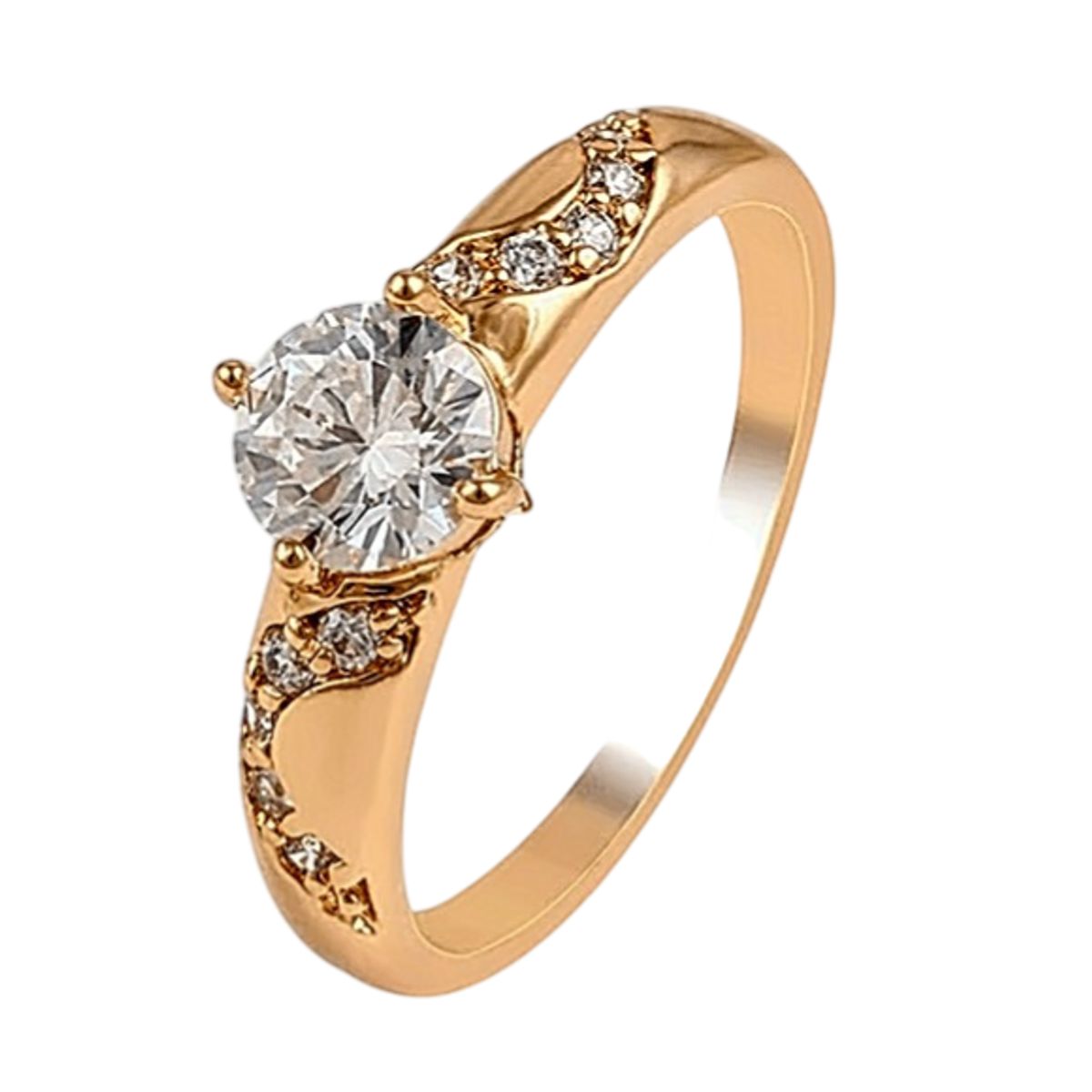 LUXURYJOYAS - Anillo Compromiso Aniversario Toque De Oro 18kt2