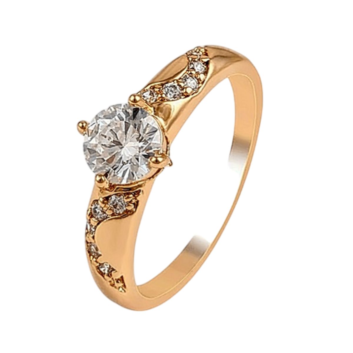 LUXURYJOYAS - Anillo Compromiso Aniversario Toque De Oro 18kt2