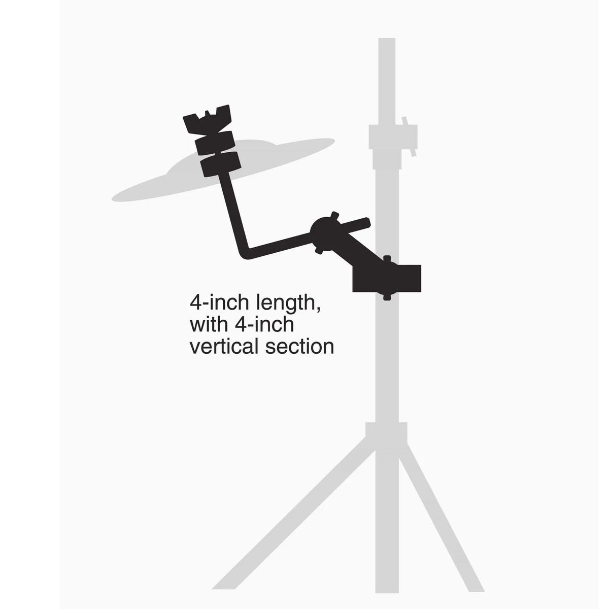 GIBRALTAR - Brazo De Ext En L Para Plat Splash 4 Con Clamp Ajus Sc-Clac