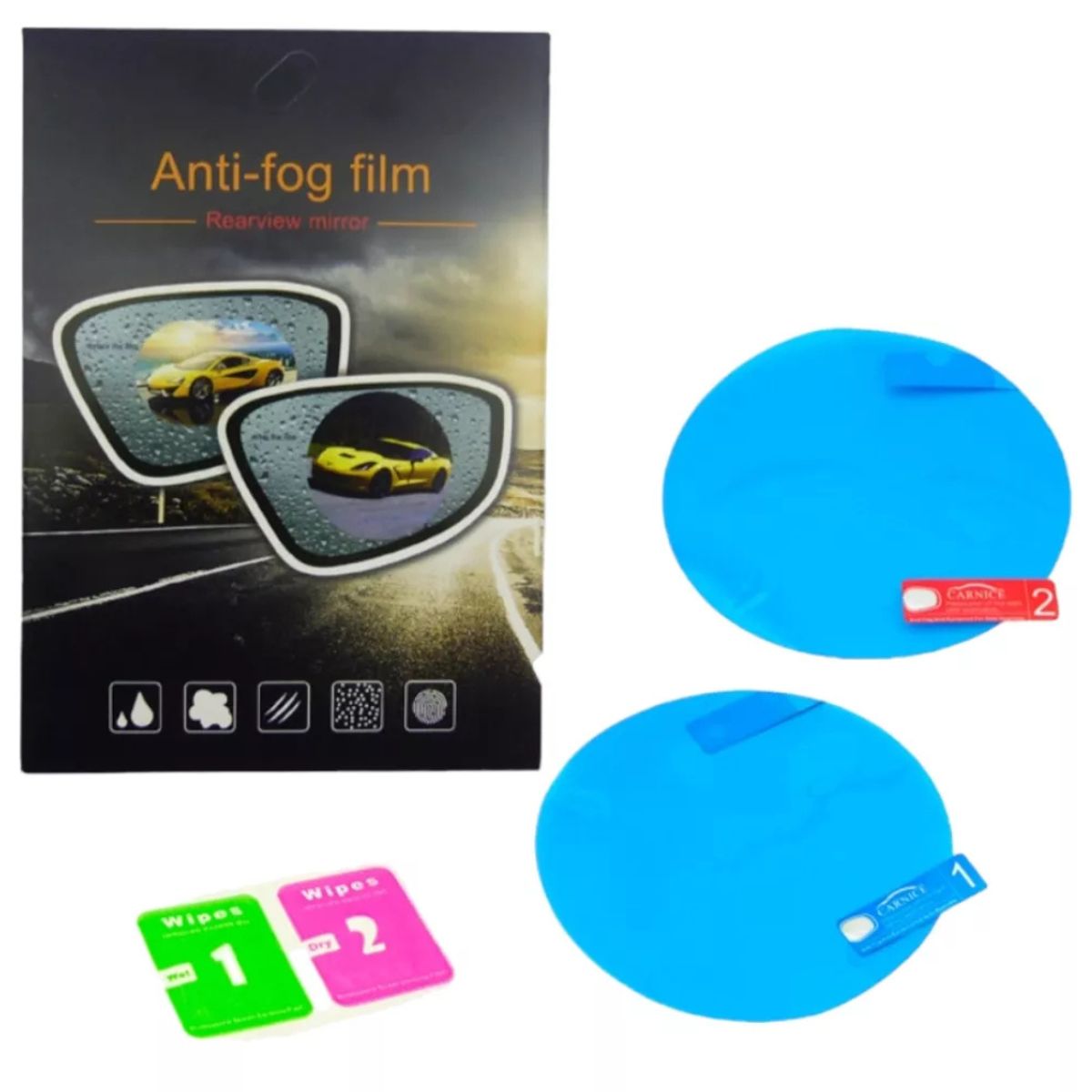 GENERICO - 2 x Protector de Auto Anti-fog