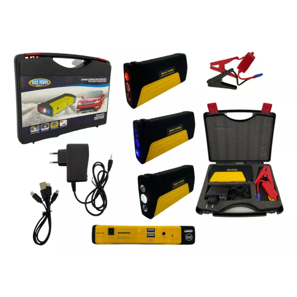 POWERBANK - Partidor De Auto Batería Powerbank Cargador Usb 12v Celular