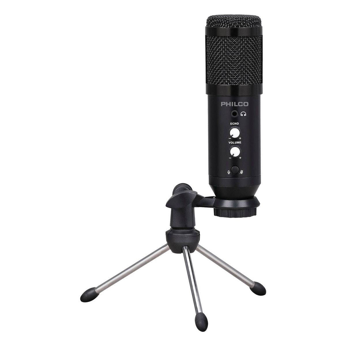 PHILCO - MICROFONO USB CON TRIPODE