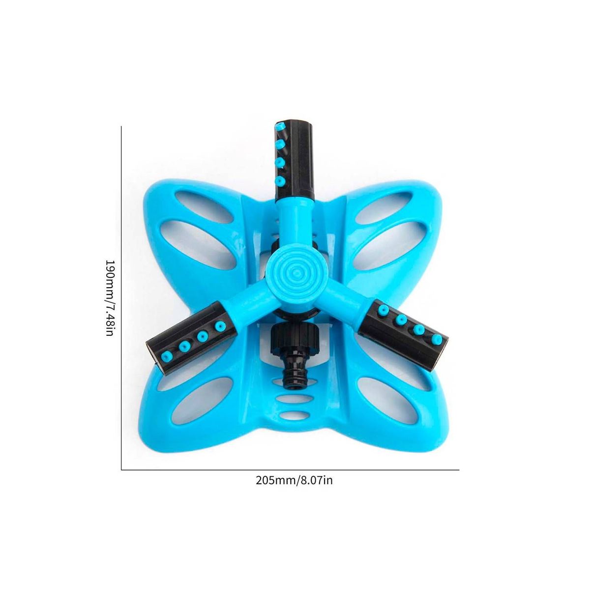 MOVI - REGADOR GIRATORIO 360° CON BASE Y 3 ASPAS