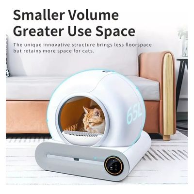 Imagen 2 del producto Arenero Robot Automático Para Gatos 2.0 Wifi Color Blanco