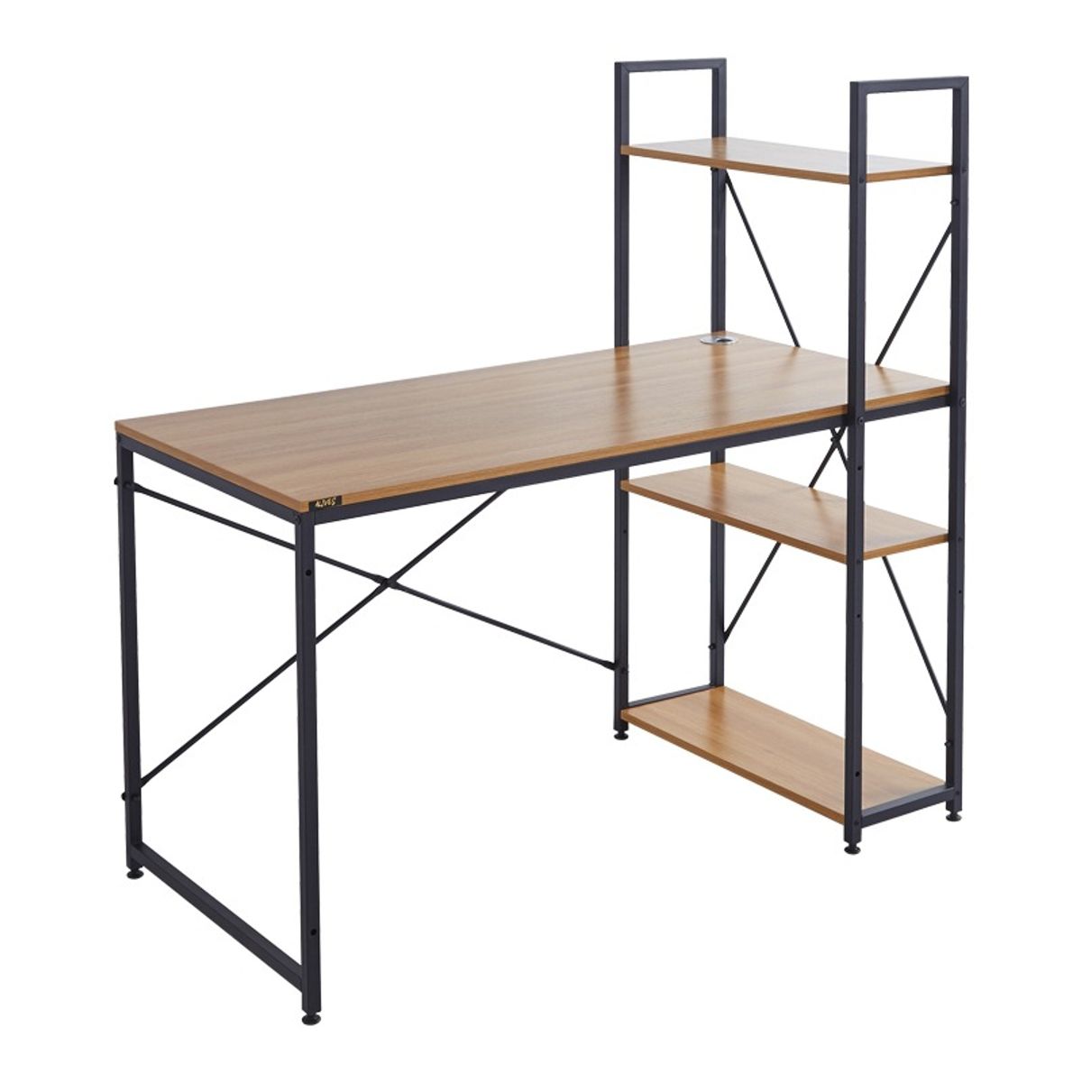 GENERICO - Escritorio Con Estantería 4 Pisos 120 X 70 X 60 Cm