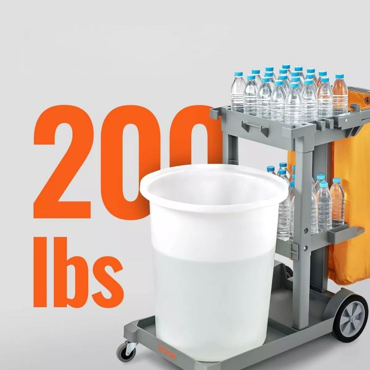 U BUY - Carro de limpieza y bolsas de basura 52-119-96 cm