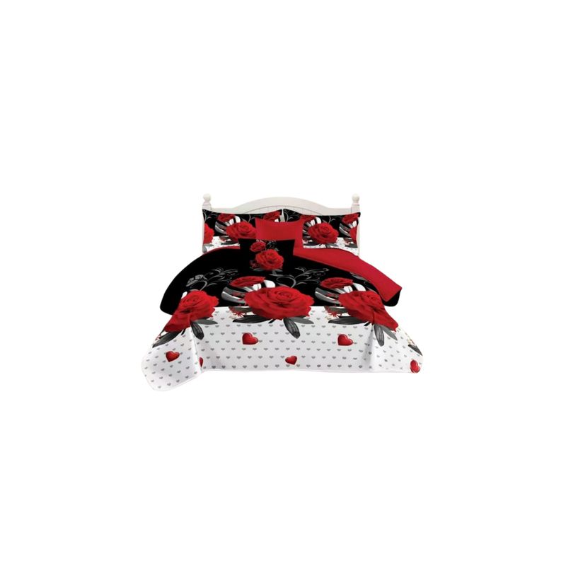 GENERICO - Cubrecama Quilt De Verano 1.5 Plaza y Media Diseños Floral