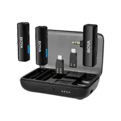 BOYA - BOYALINK Sistema de Micrófono Inalámbrico Doble con Diseño todo en uno