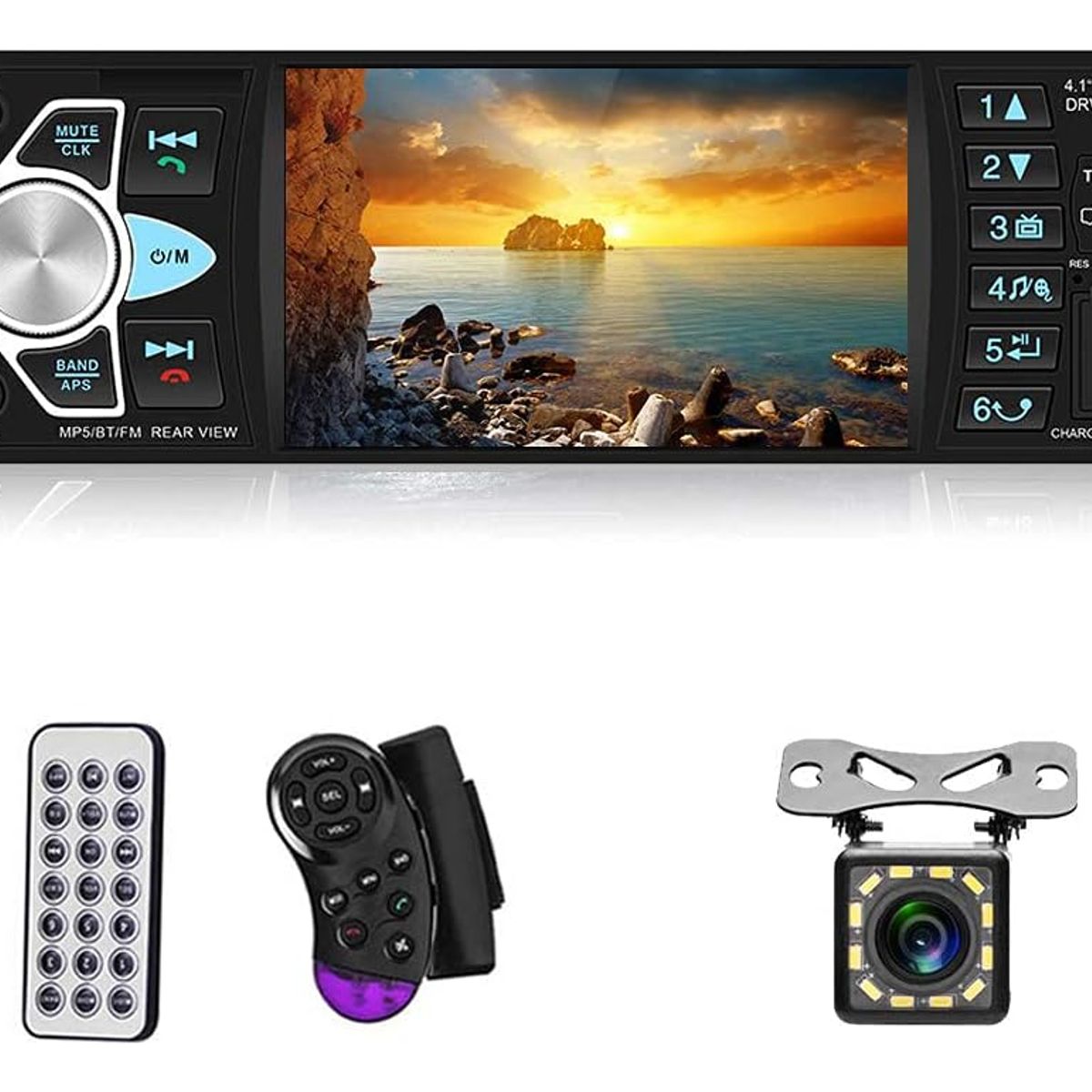 U BUY - Auto Estéreo 41 Pantalla 1 Din Bluetooth Usb Sd Fm + Camara