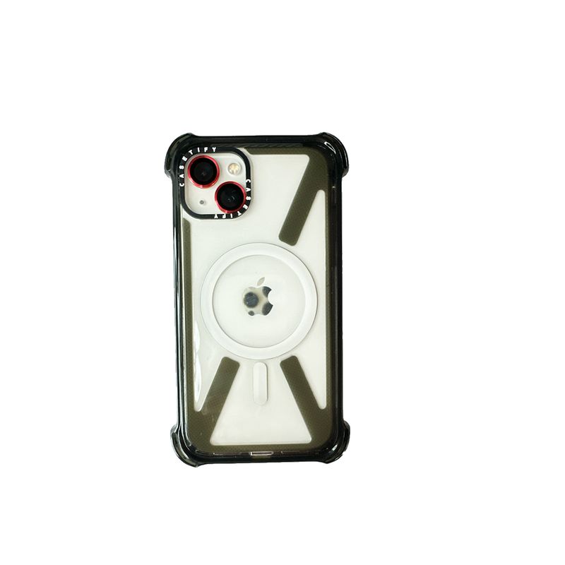 GENERICO - Carcasa Anti Golpe Para iPhone 13 14 15 Borde Negro Case