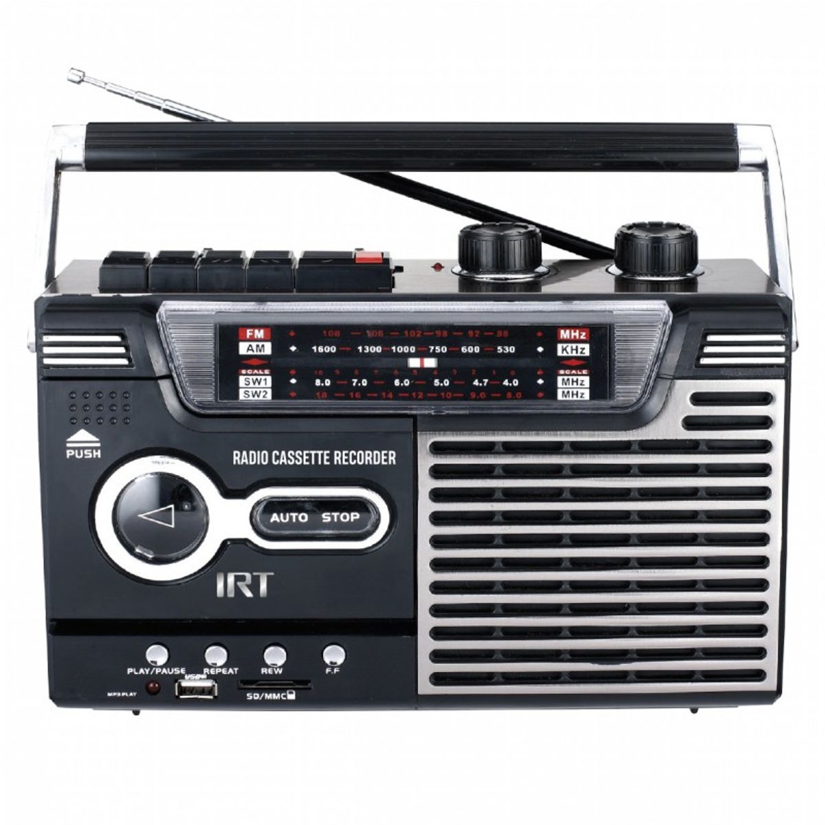 IRT - Radio Cassette Irt Bluetooth fm usb sd vintage IRT