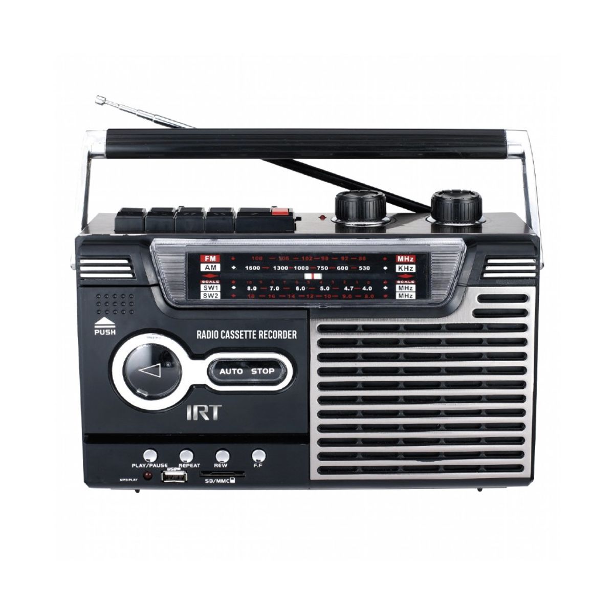 IRT - Radio Cassette Irt Bluetooth fm usb sd vintage IRT