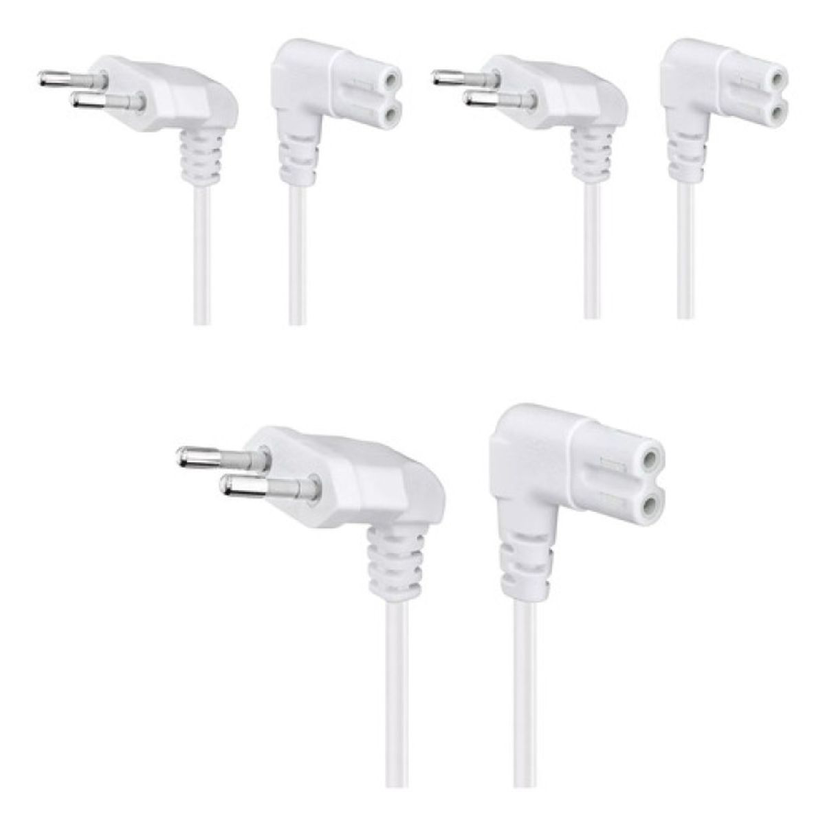 VENTION - 3cables De Poder Tv Blanco2m Premium Smarttv Corriente Tipo8