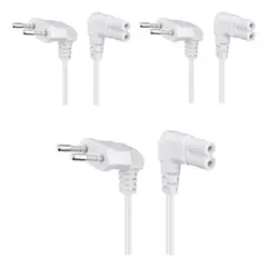 VENTION - 3cables De Poder Tv Blanco2m Premium Smarttv Corriente Tipo8