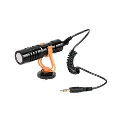 PHILCO - MICROFONO CONDENSADOR BALA PARA CAMARA PC TELEFONO Negro