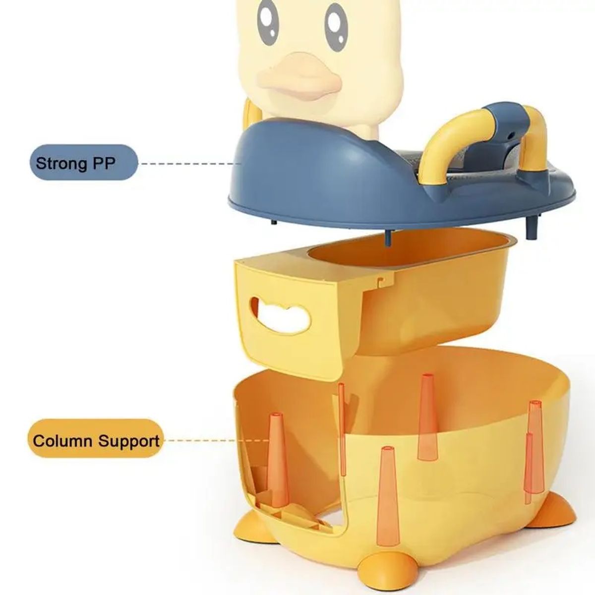 WAKESHOME - Orinal Pelela Baño Wc Niños Pisopared Portatil