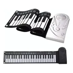 MUNDO MAGIA - Teclado Piano Musical Para Niños 49 Teclas Flexible Plegable