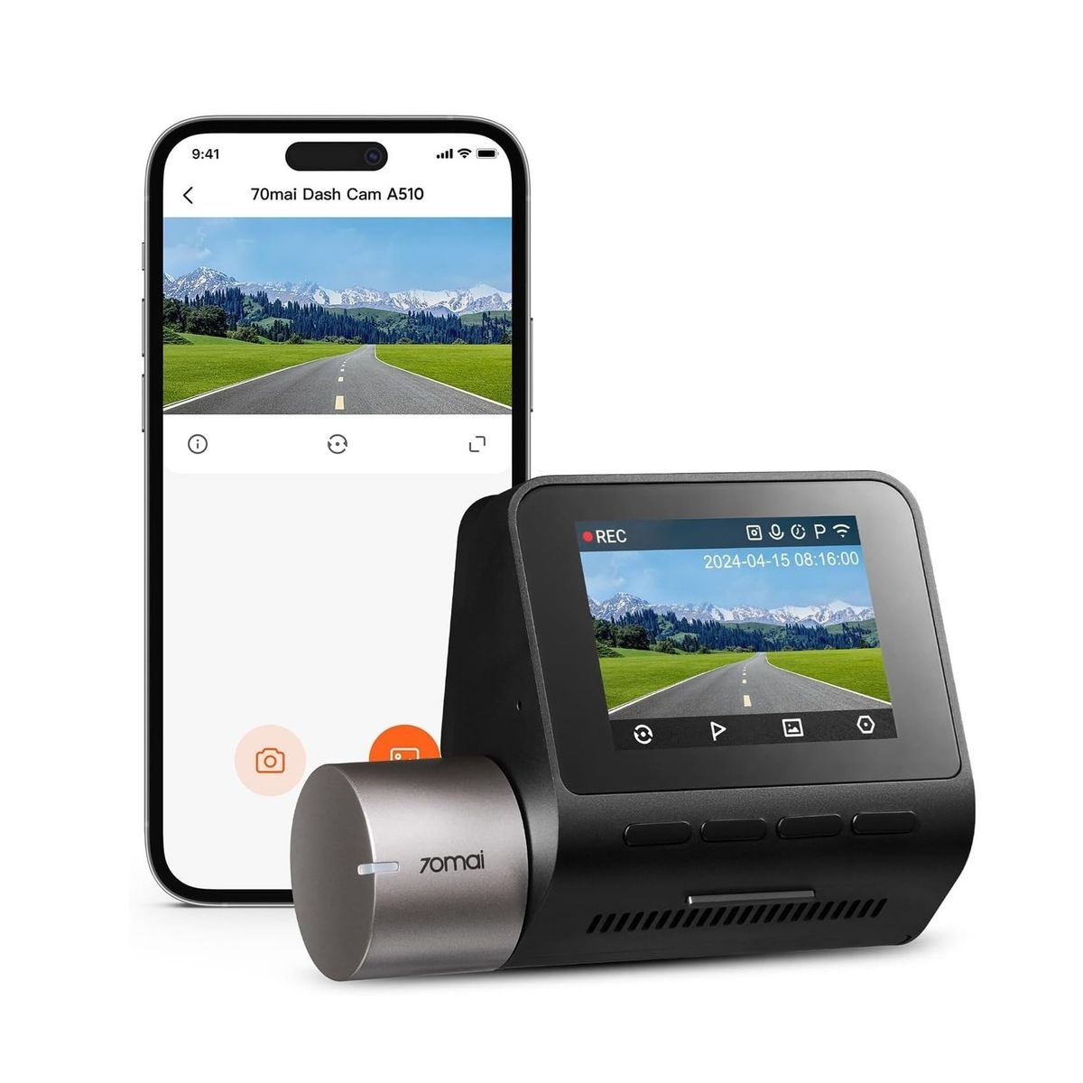70MAI - Cámara DVR para automóvil 70mai A510 1944P Dash Cam