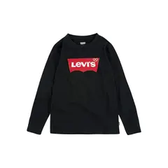 LEVIS - Polera Niño Batwing Manga Larga Negra