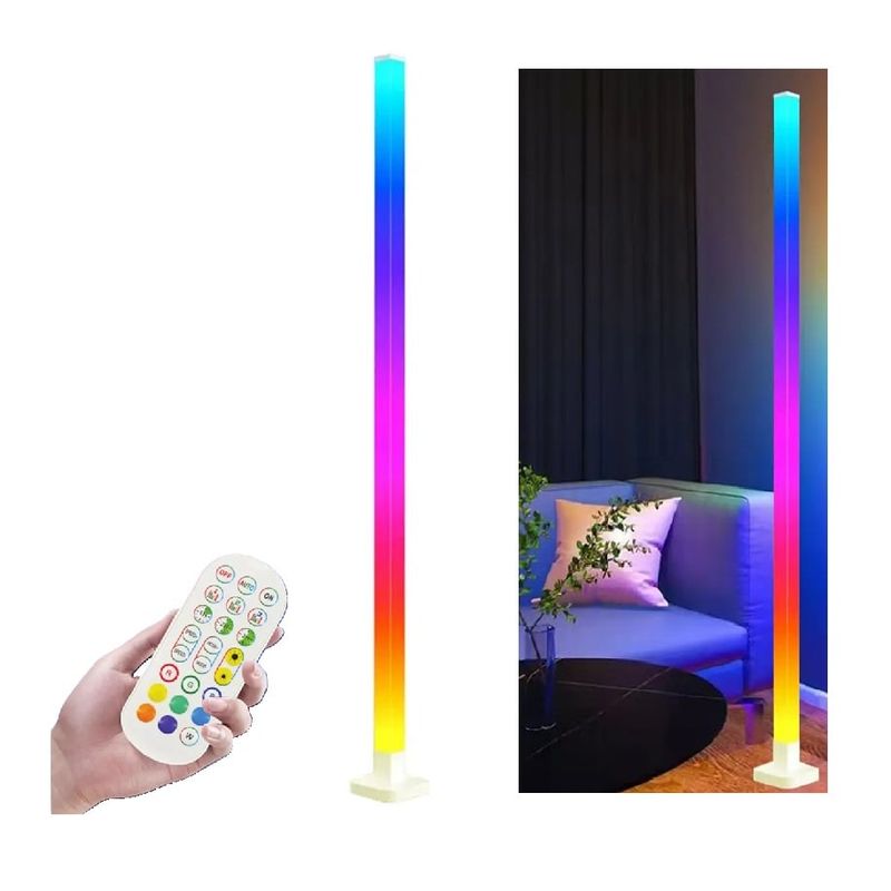 GENERICO - Lámpara Lineal Rgb Control Remoto Multicolor Sensor Sonido