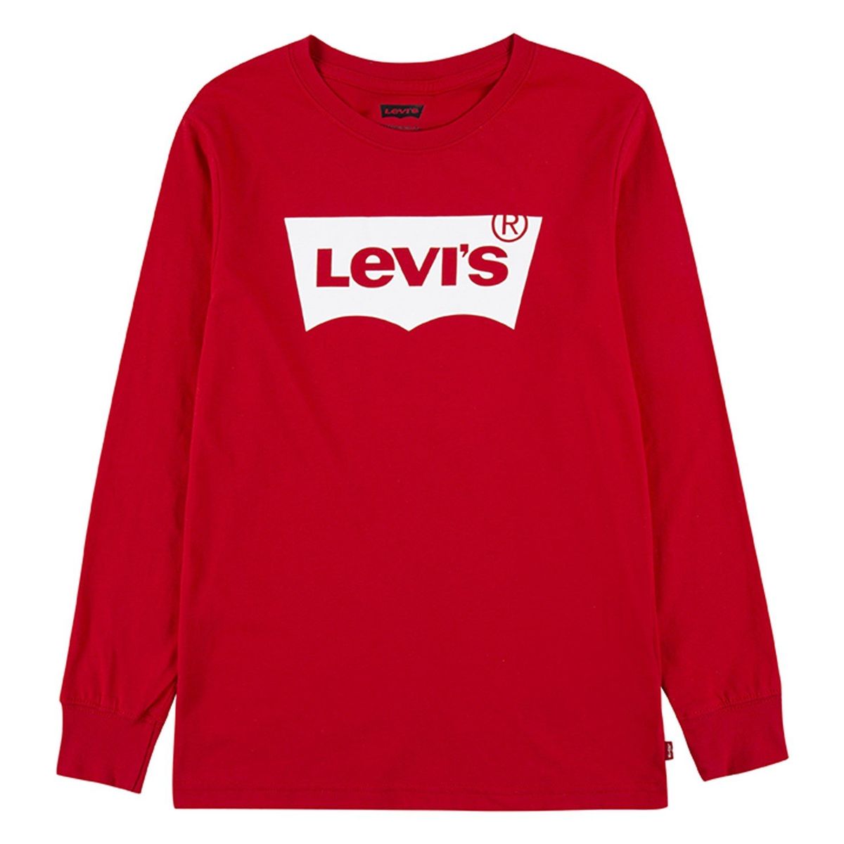 LEVIS - Polera Niño Batwing Manga Larga Roja Levis