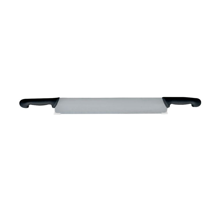 CUCHILLO PARA QUESO MANGO DOBLE 38 CM NEGRO