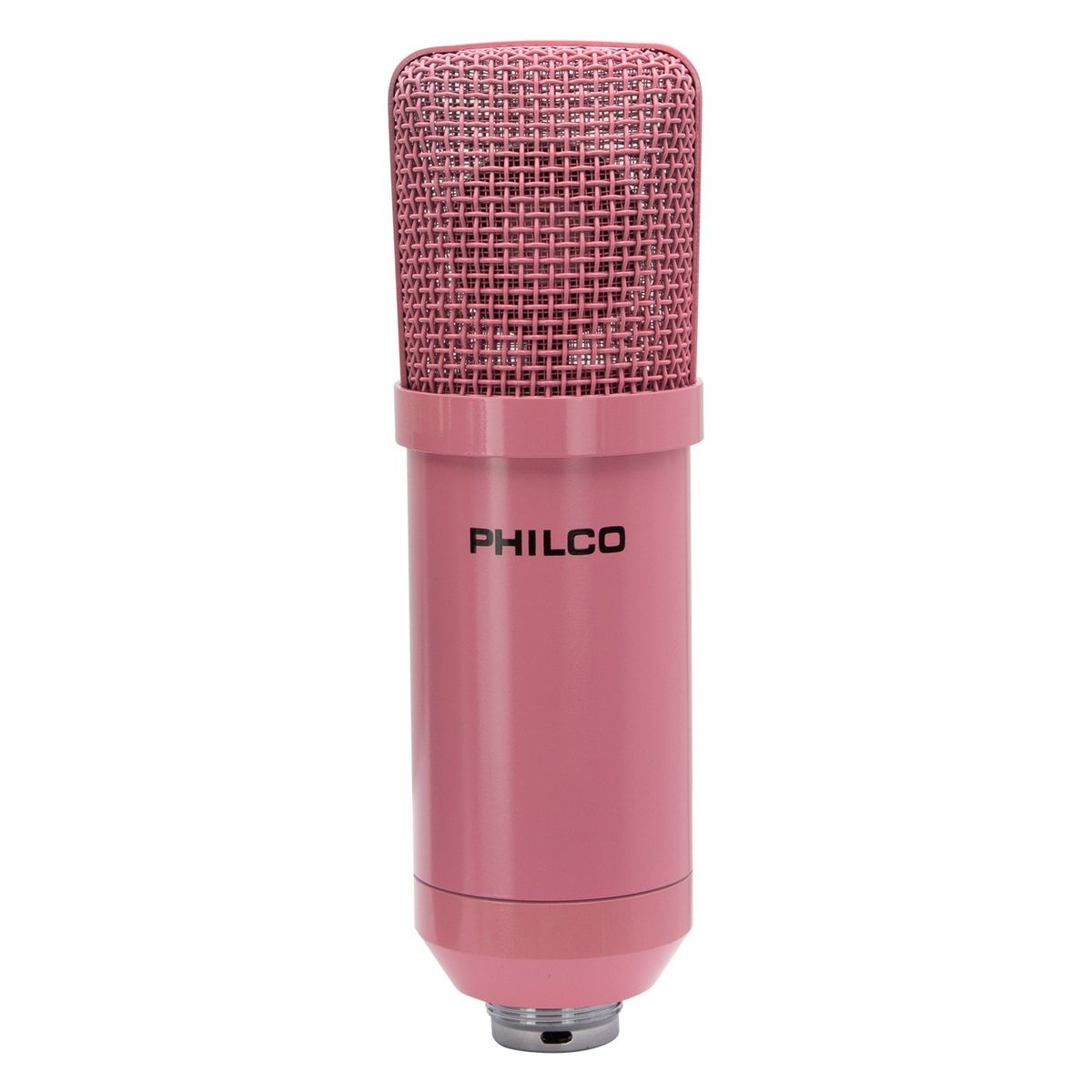 PHILCO - KIT STUDIO MICROPH C/SOP/POP/STAND/USB SOUND CARD ROSADO Open box