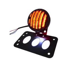 UNIVERSAL - Foco Trasero Led Lateral Para Moto Chopper Con Soporte