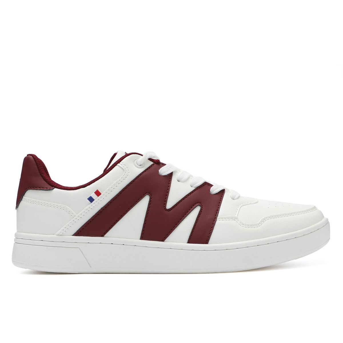 MICHELIN FOOTWEAR - Zapatilla Casual Urbana Hombre Blanco Burdeo Michelin Ps22