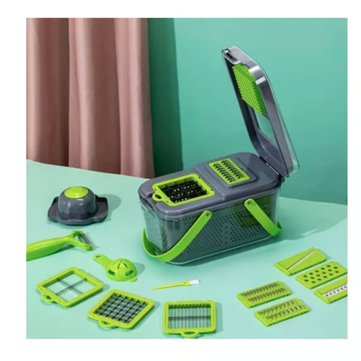 GENERICO - Picador Cortador De Verduras Frutas Rayador Alimentos 22en1