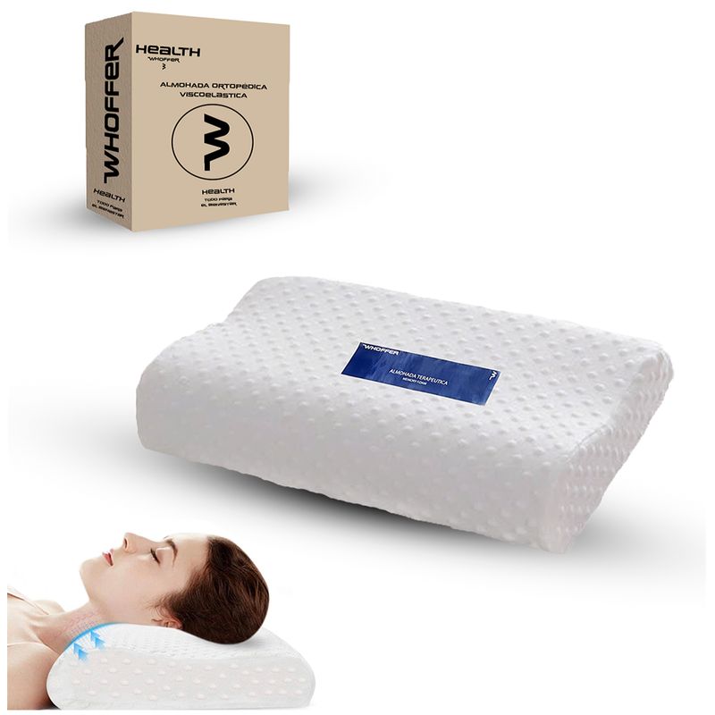 GENERICO - Almohada Ortopédica  Viscoelastica  Cervical  Whoffer