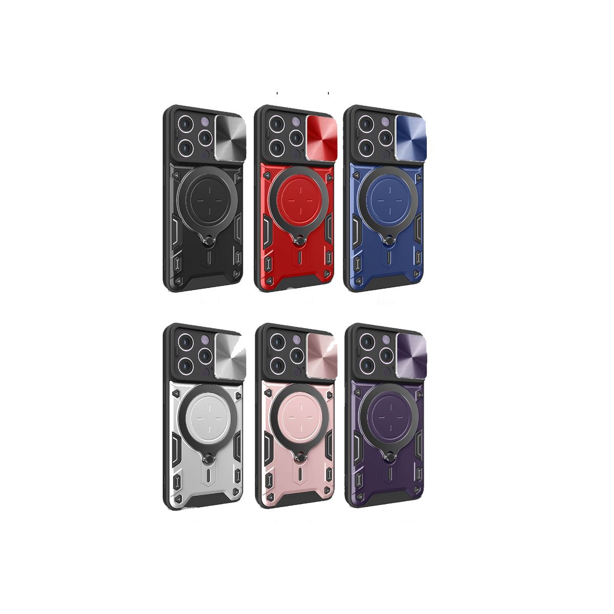 JOIGO - Carcasa Tipo Armor Para iPhone 15 Pro Negro