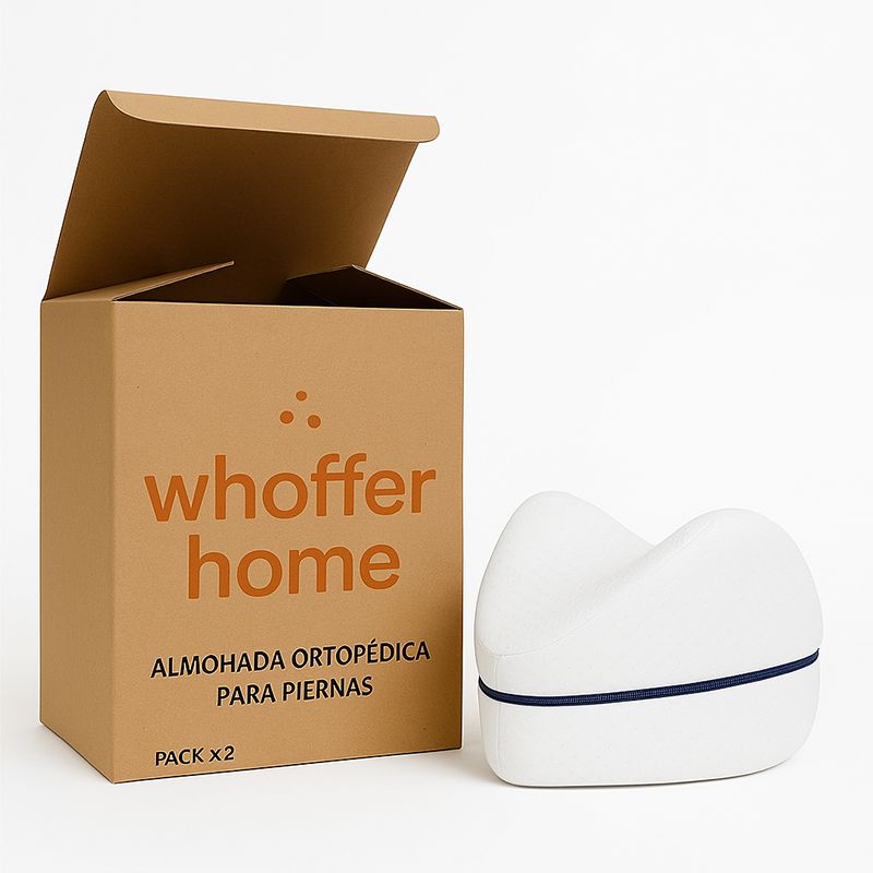 GENERICO - X2 Cojín Almohada Ortopédica Whoffer Viscoelástica Piernas