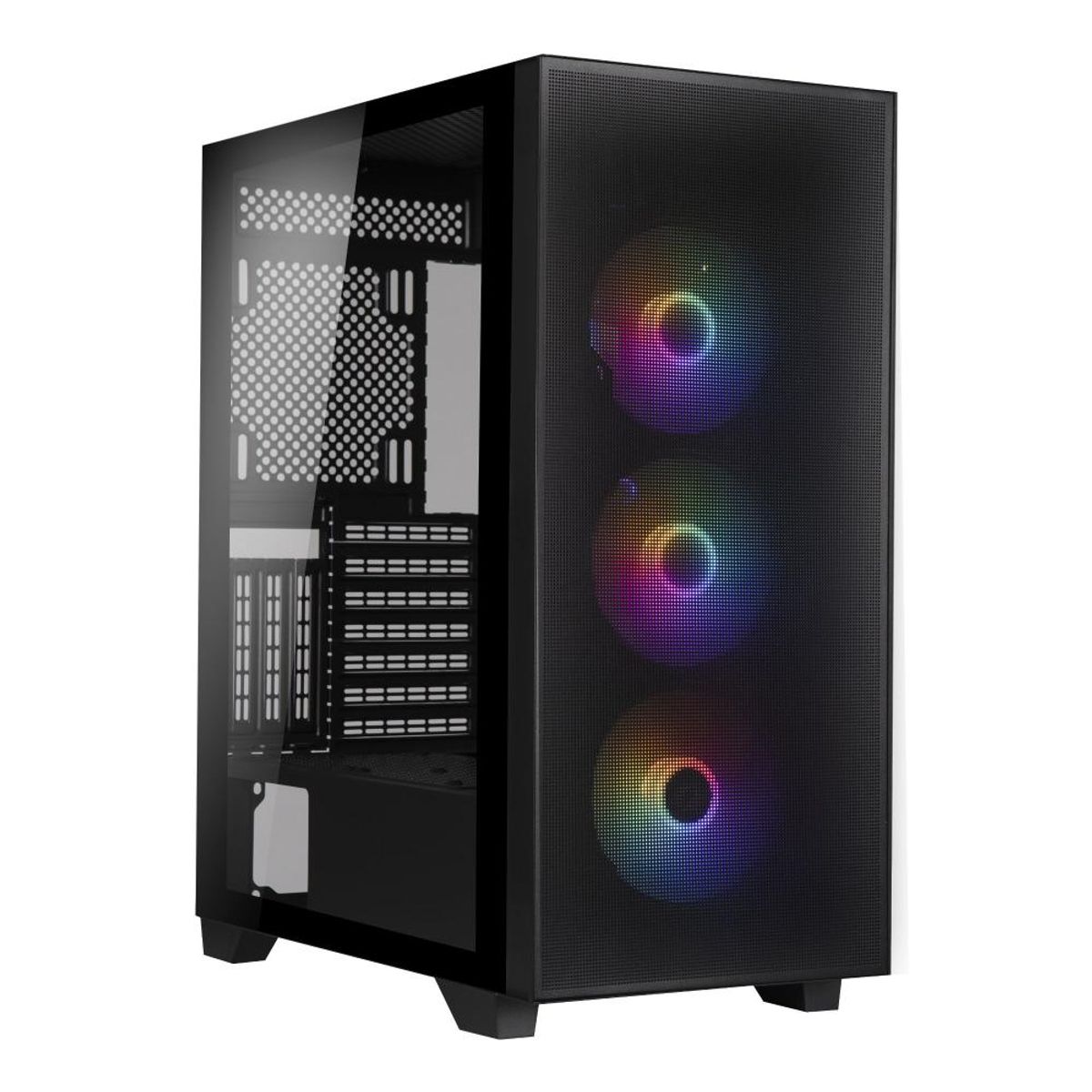 BITFENIX - Gabinete BitFenix ​​Flow ATX  4 Ventiladores Negro