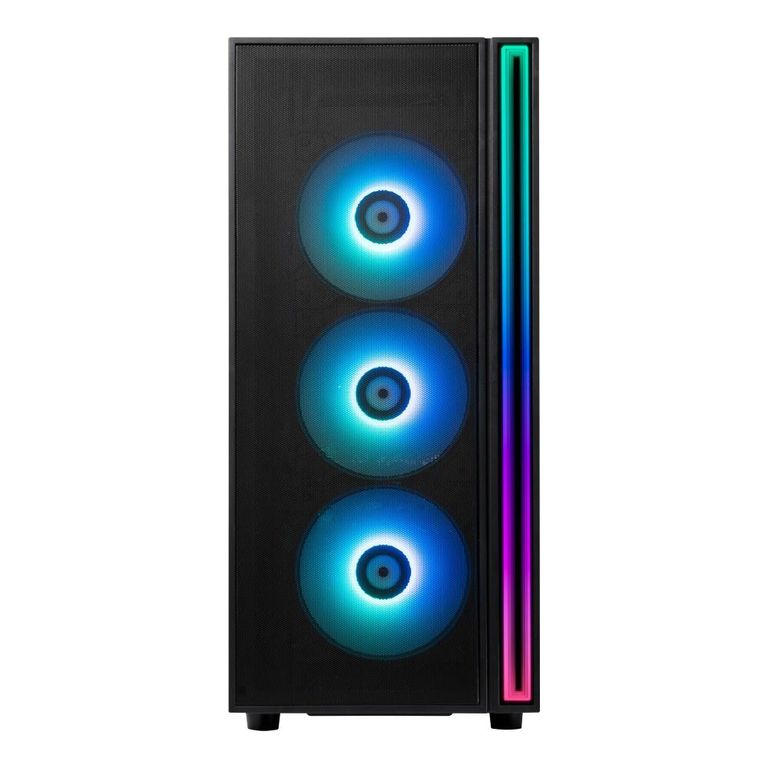 Gabinete Fan + Fuente de Poder 750w 4 Ventiladores Negro