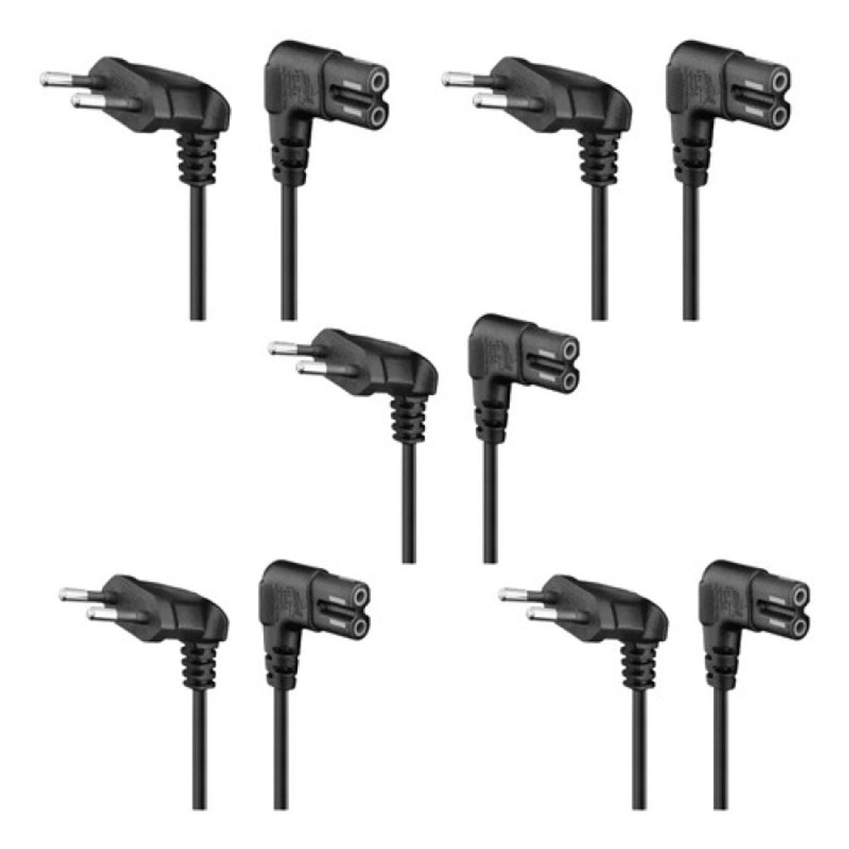 VENTION - 5cables De Poder Tv Blanco2m Premium Smarttv Corriente Tipo8